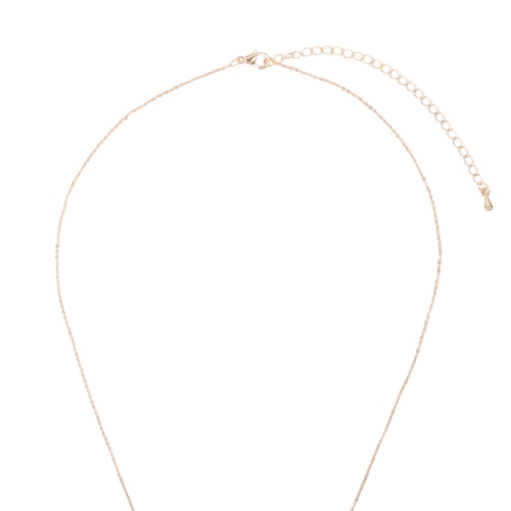 Rainbow bar necklace in Gold color - Picture 5 of 11